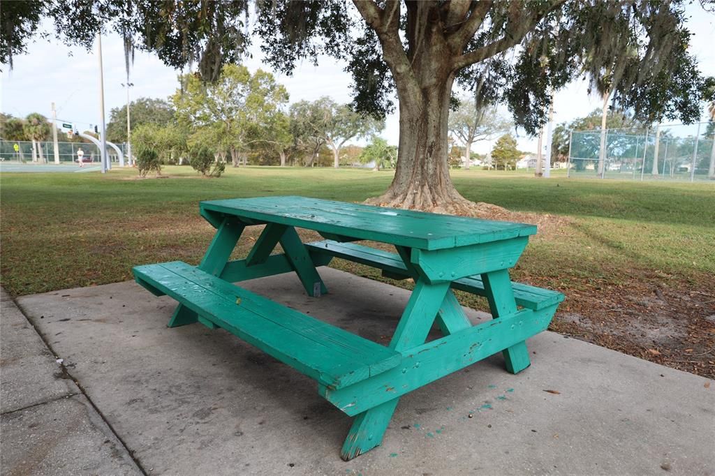 Community Tables at the park