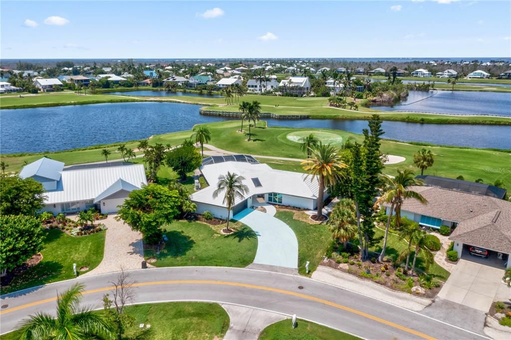 Drone / aerial view featuring a water view all the way out to the Gulf of Mexico!