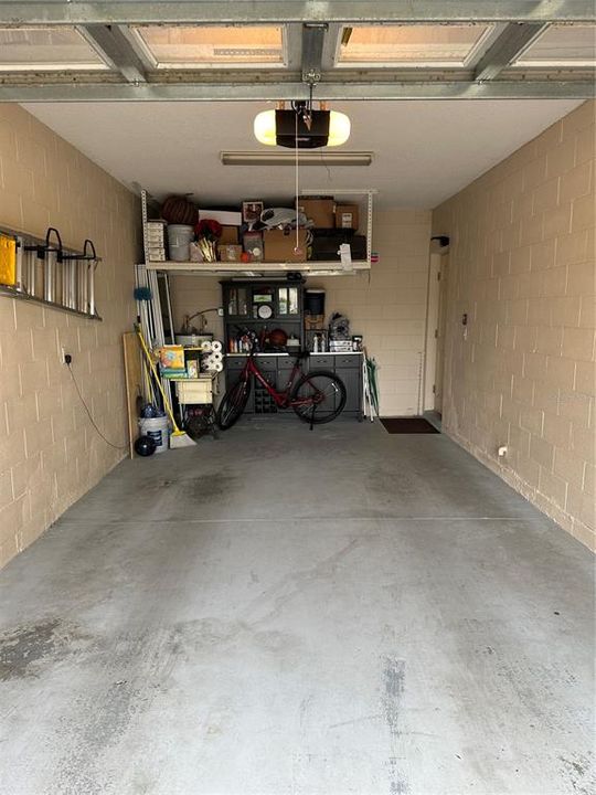 Inside of the garage