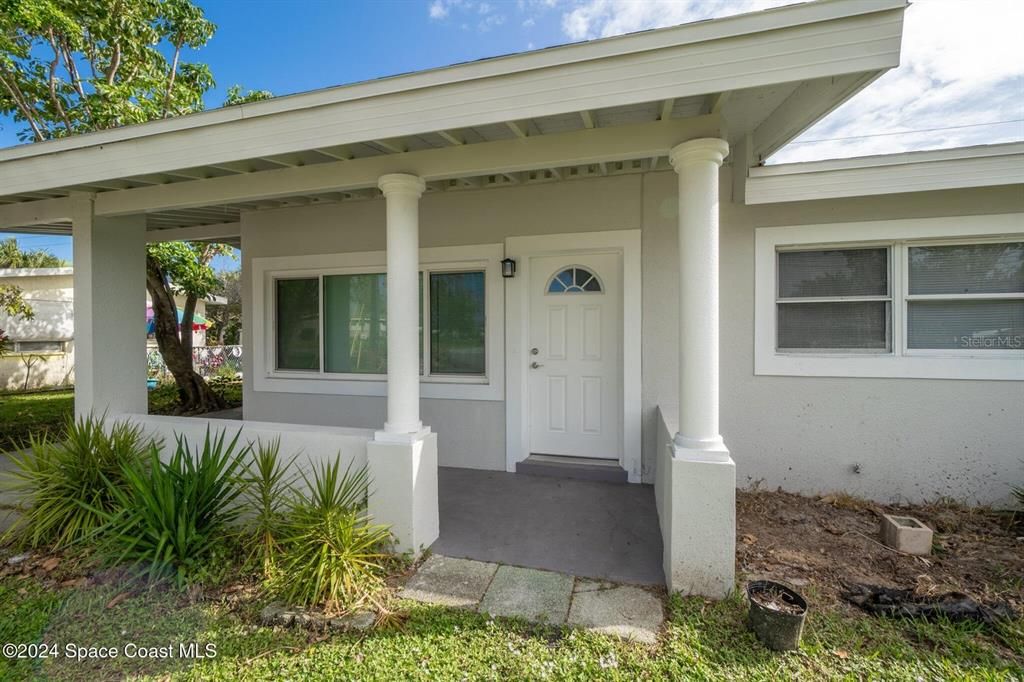 Covered front porch