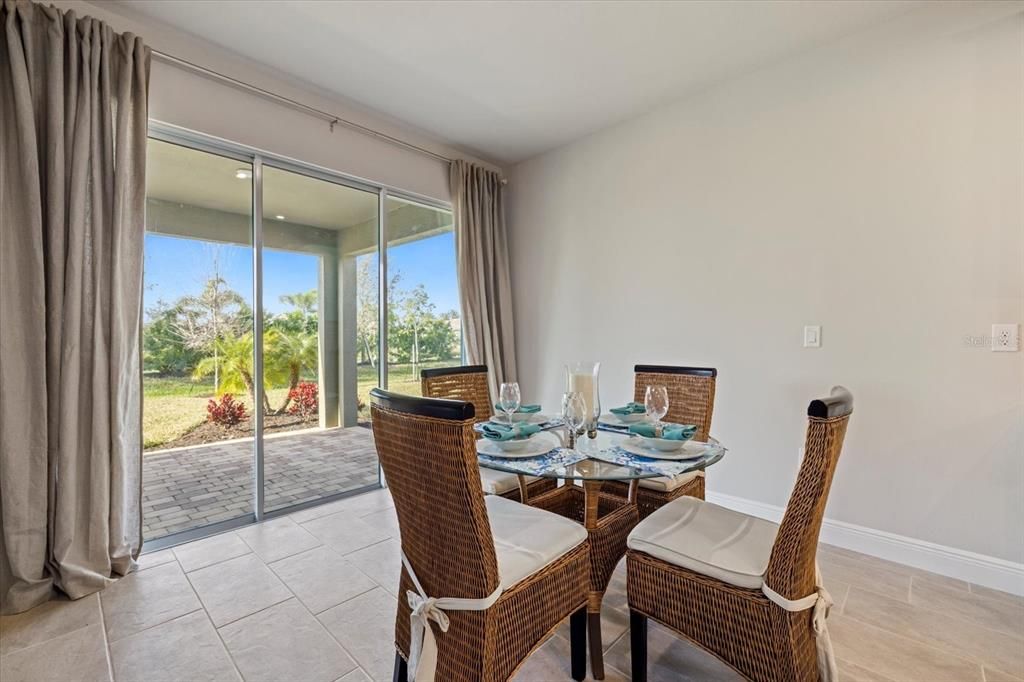 Dining Room with view on to extended lanai