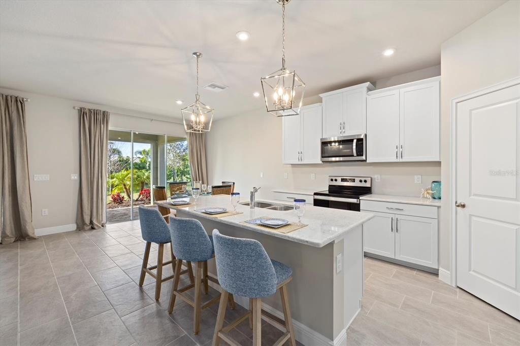 Kitchen with view to the lanai