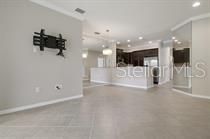 Open floor plan with access to kitchen and great room