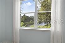 View of pond from master bedroom