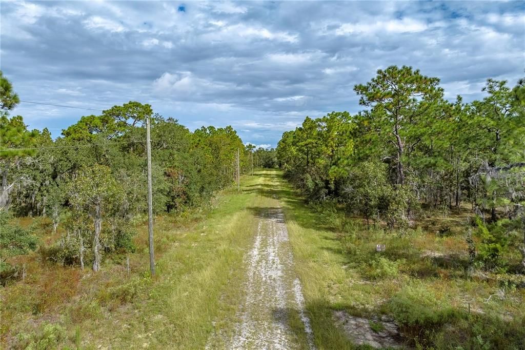 road towards lot