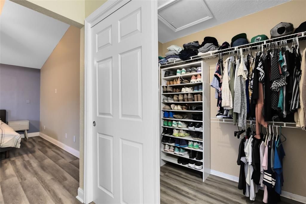 Primary walk-in closet