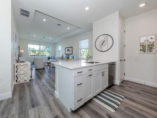 Typical Kitchen looking into Great Room