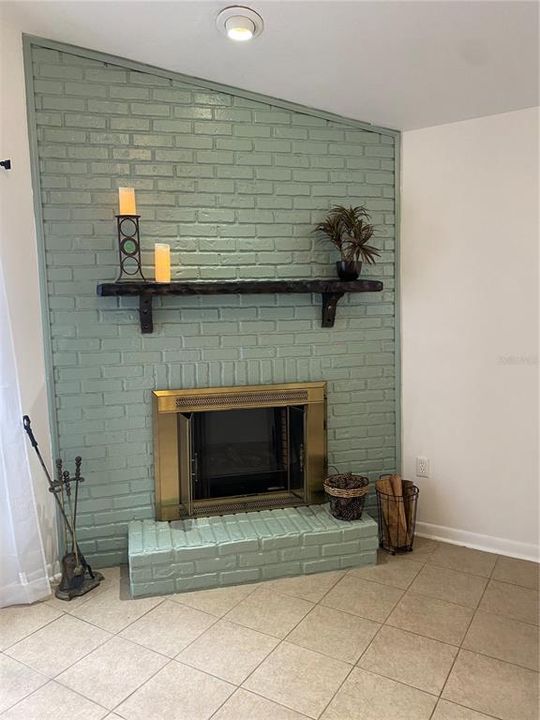 Working fireplace