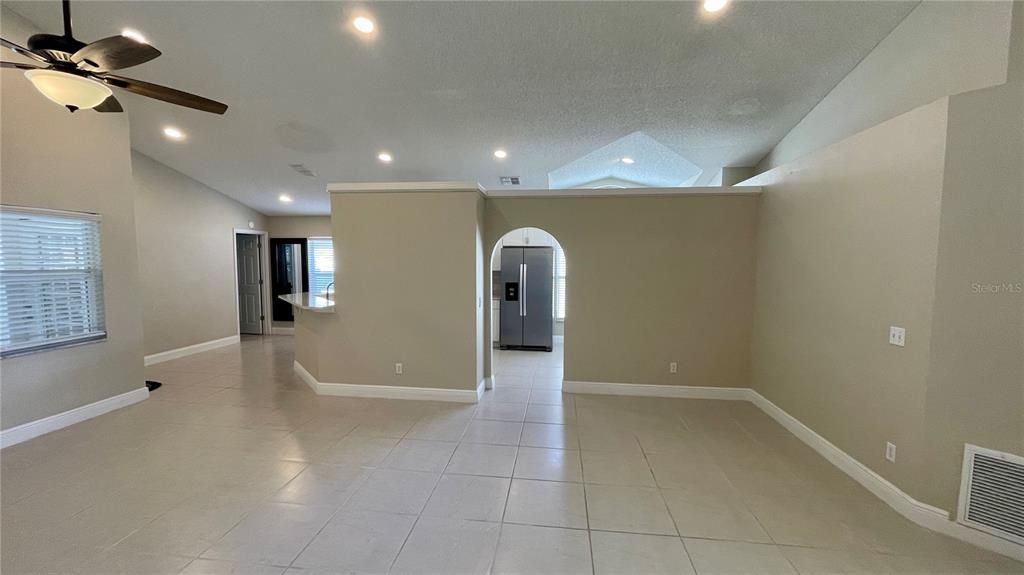 Front Entry Way into Living Room