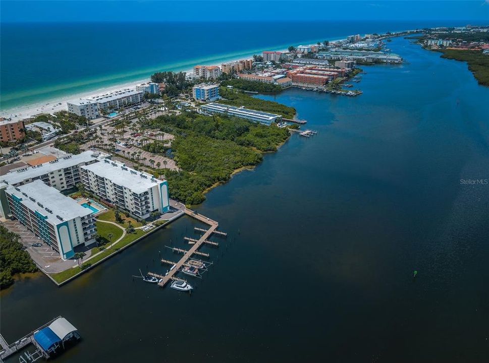 ... Golden Shores Looking North Up Indian Shores.. We are About 22 Miles West of Tampa Airport.. On the Beach - We are about 8 Miles South from Clearwater Beach and 7 Miles North of Famous Johns Pass ...