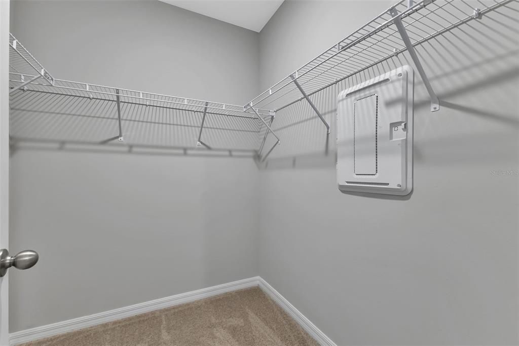 Primary walk in closet