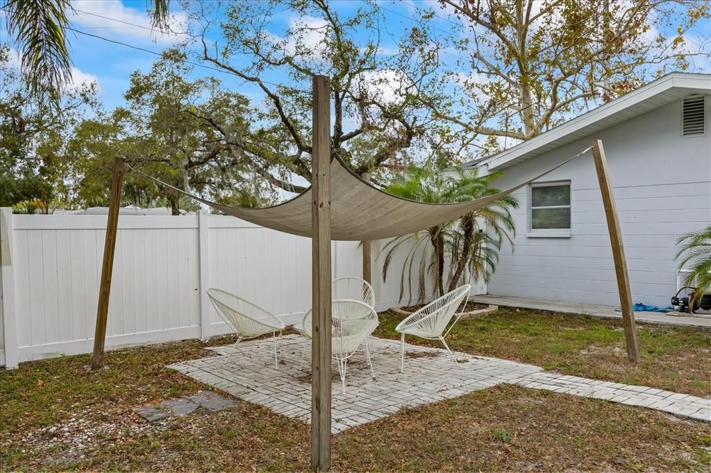 Sitting Area in Backyard