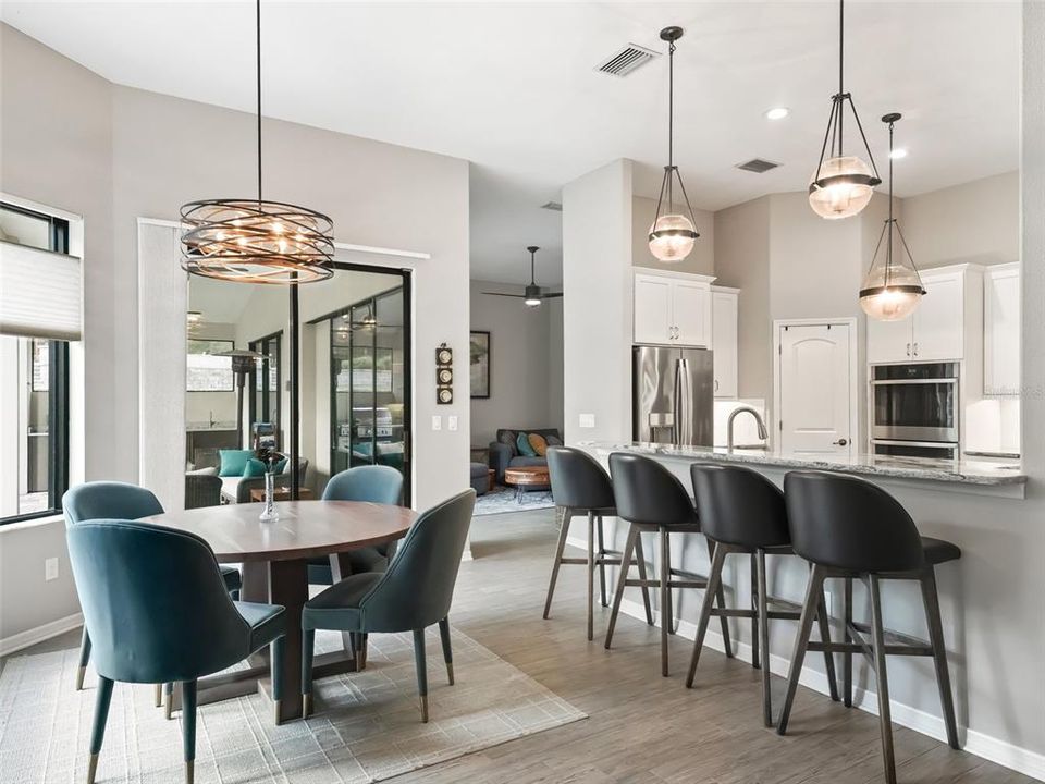 Breakfast Bar with Pendants