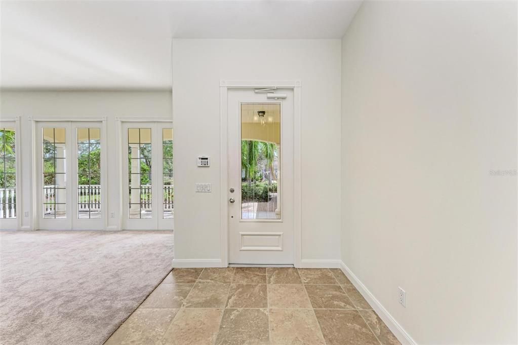 Tiled entry foyer.