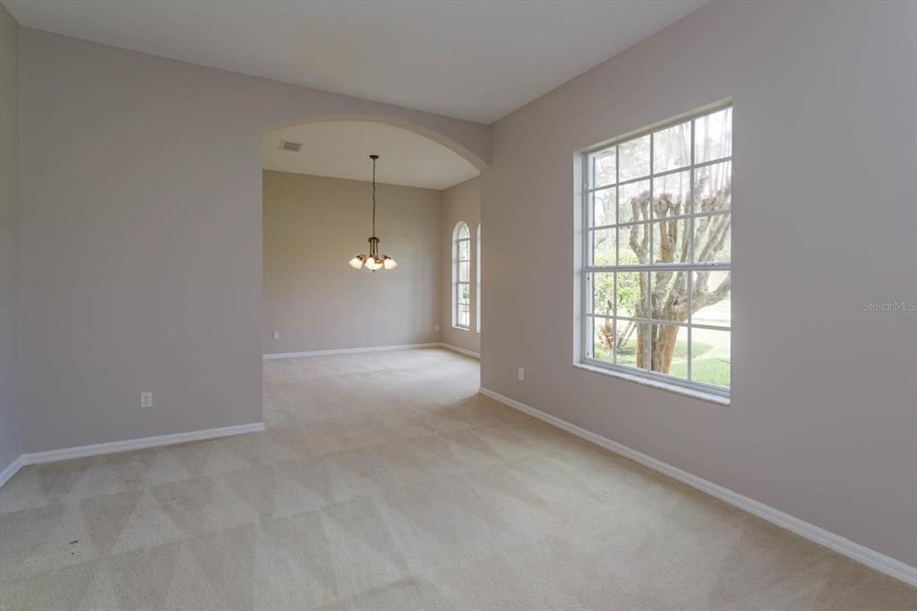 Classy formal living room and dining room