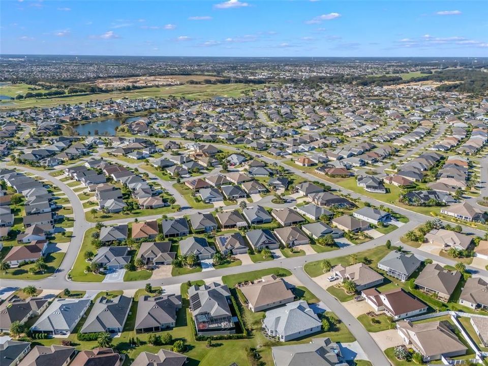 aerial view of property location