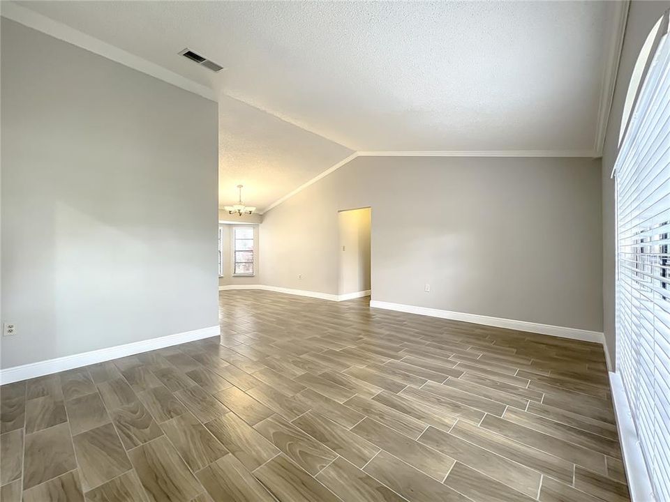 View of living room from main entrance