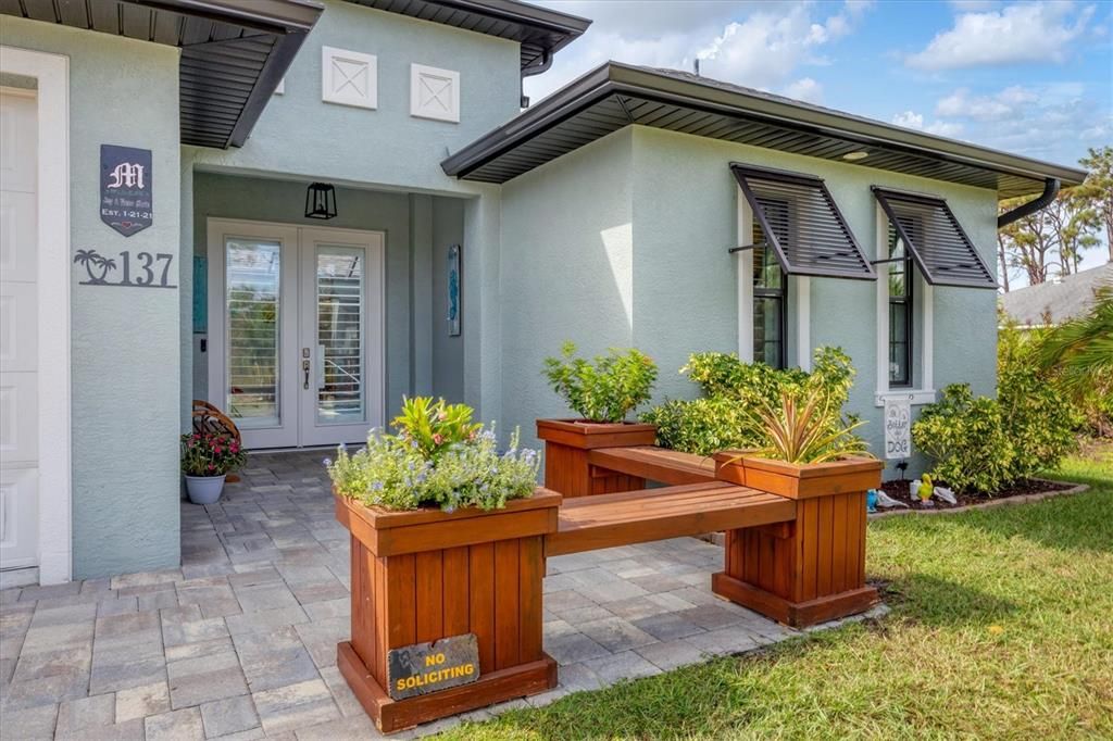 Front entryway at 137 Wahoo Drive, Rotonda West FL 33947