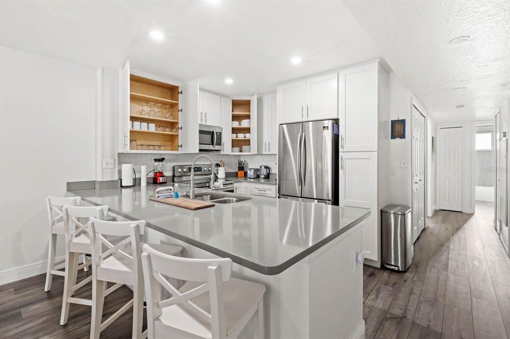 Fully stocked kitchen