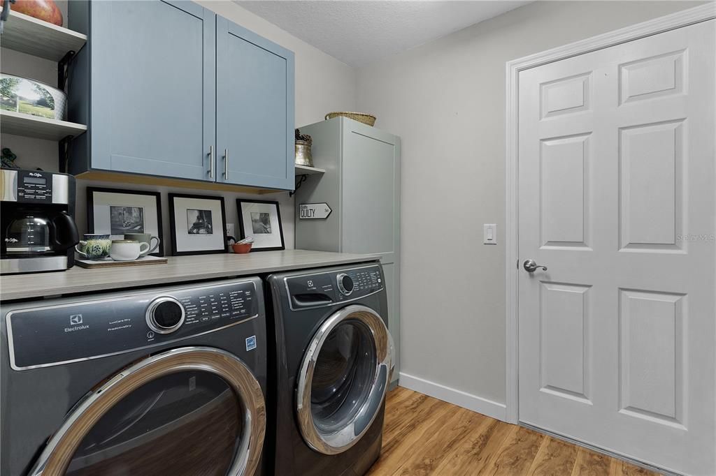 Laundry Room comes Equipped with a NEW WASHER and DRYER,