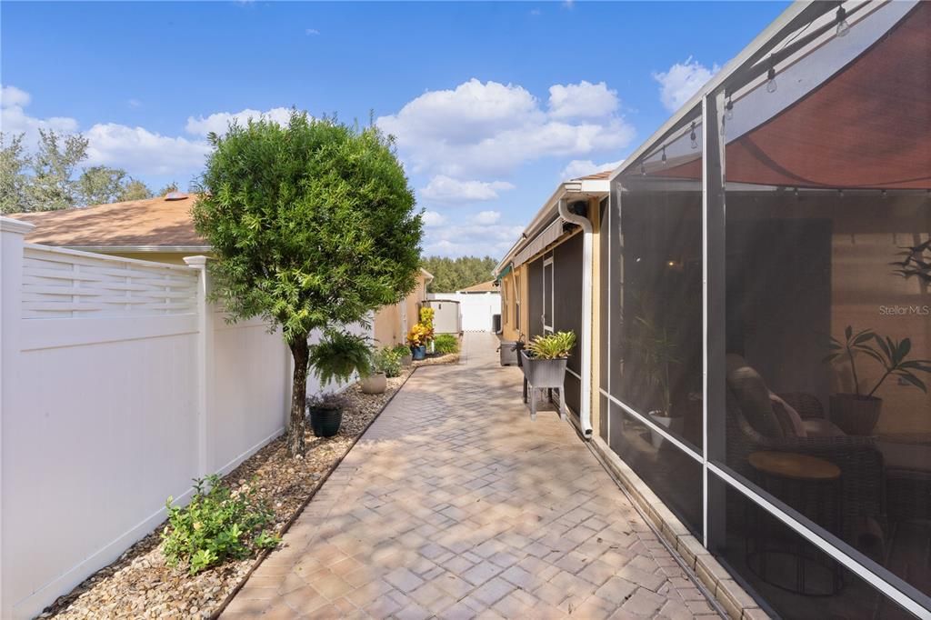 Private Walled Backyard