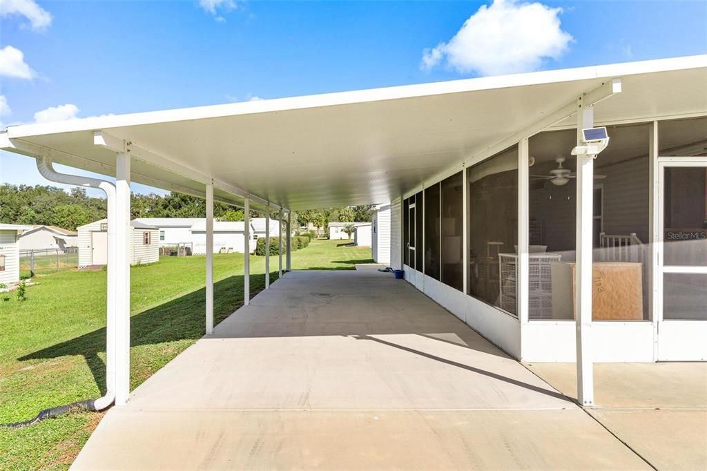 Oversized carport