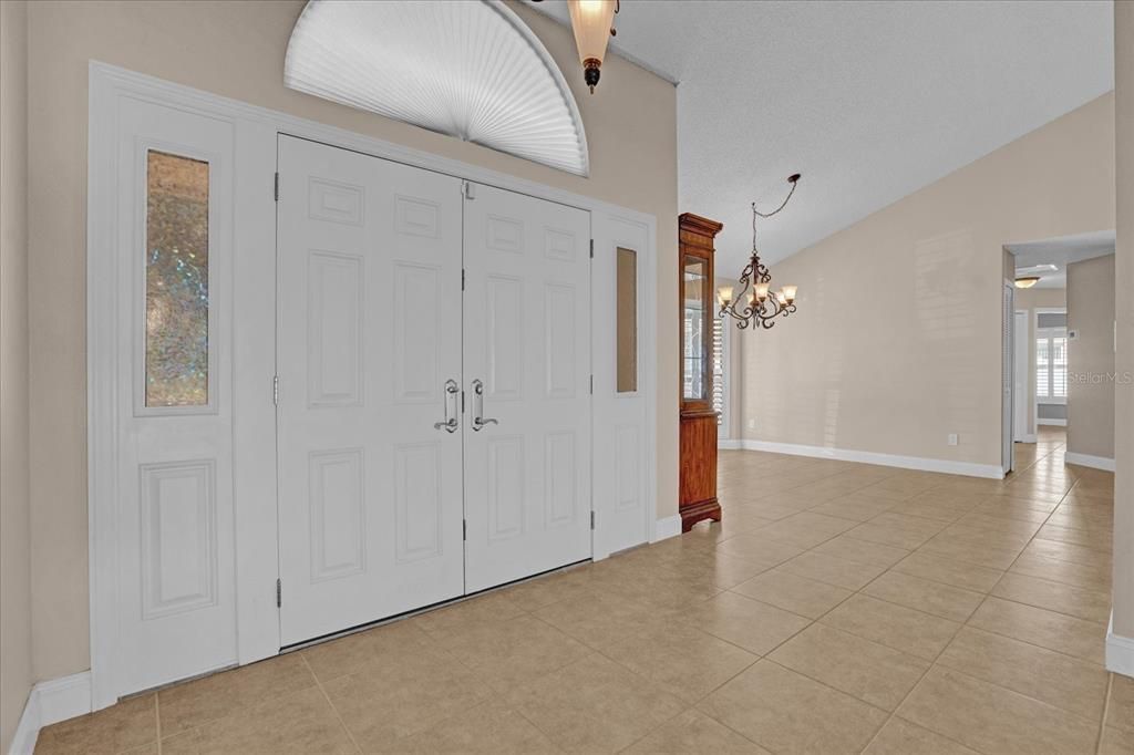 Inside of home with Pella doors