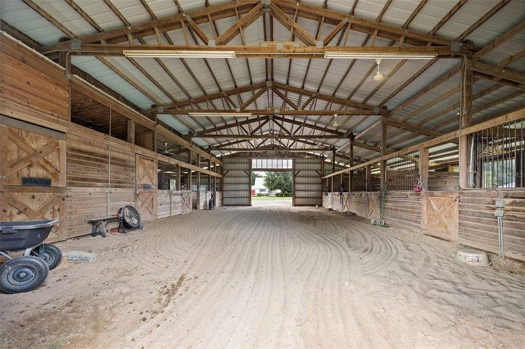 Inside of Barn