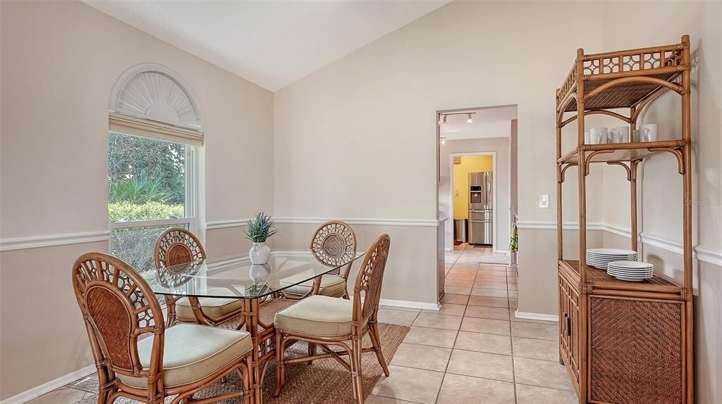 Dining area is open to the living area