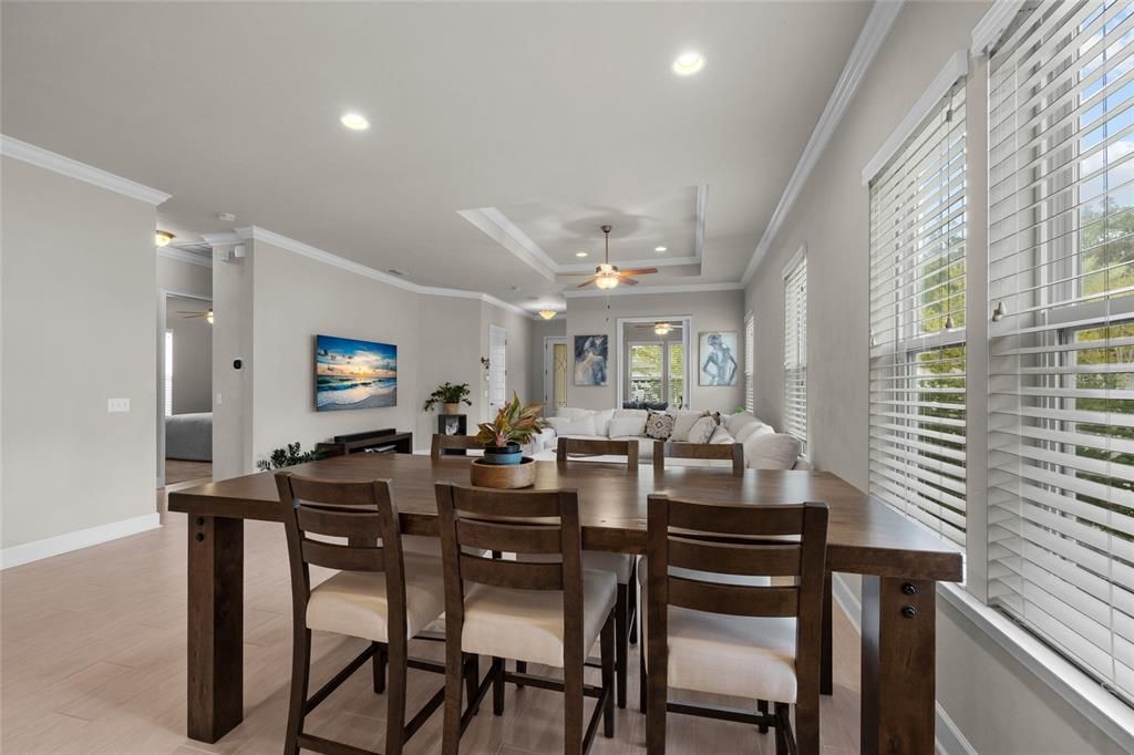 Dining area view from kitchen