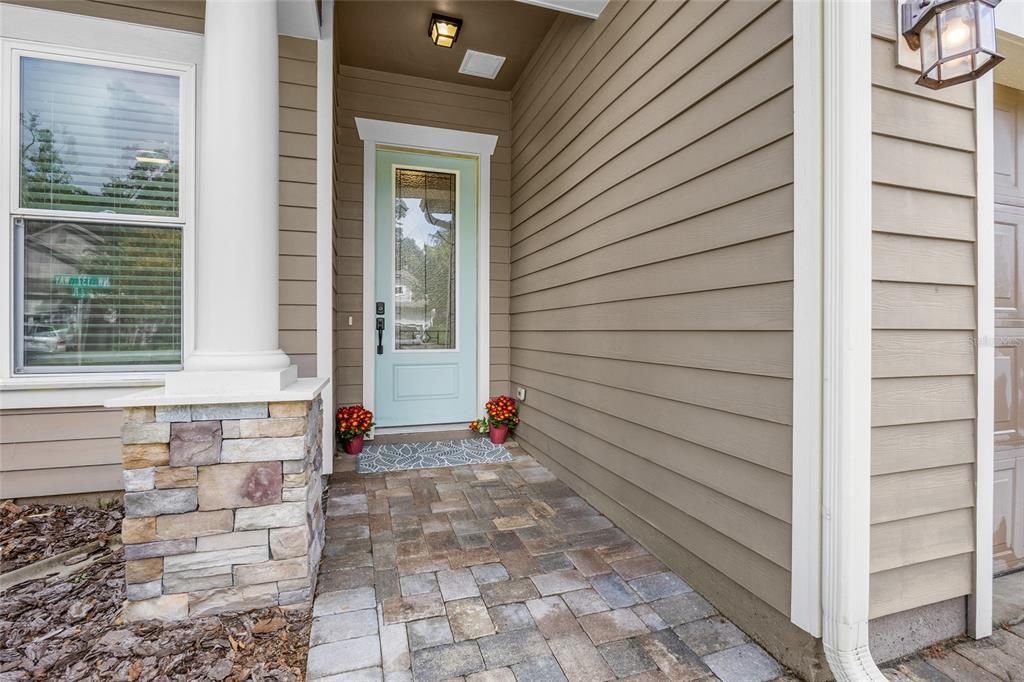 Serene screened-in paver patio