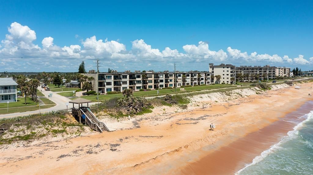 No driving on more natural and less crowded beach.