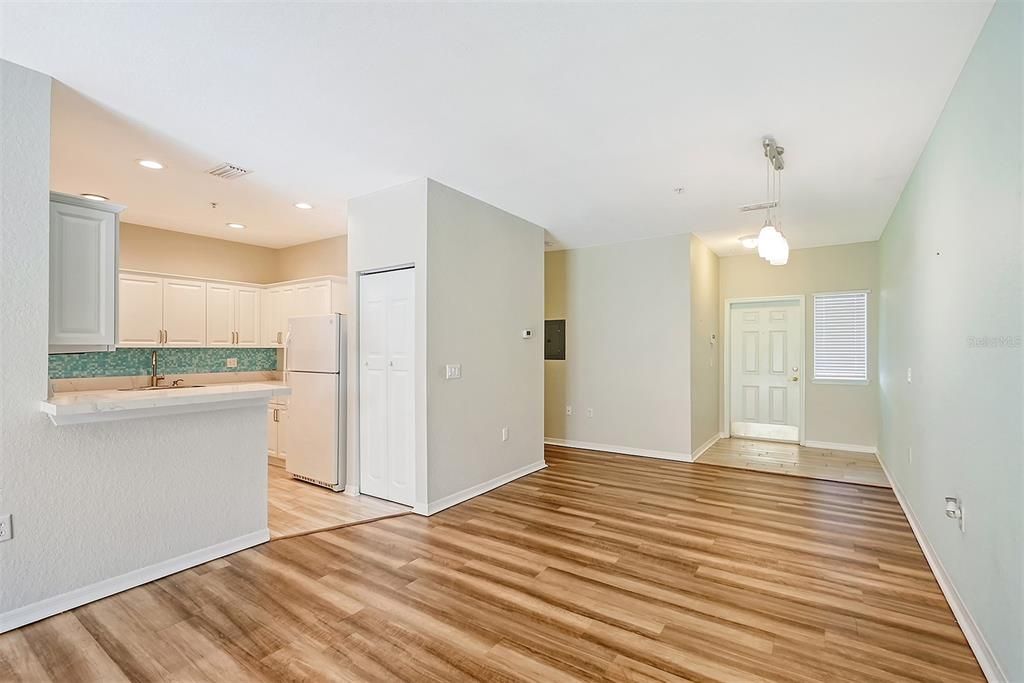 Kitchen tucked in yet open to gathering