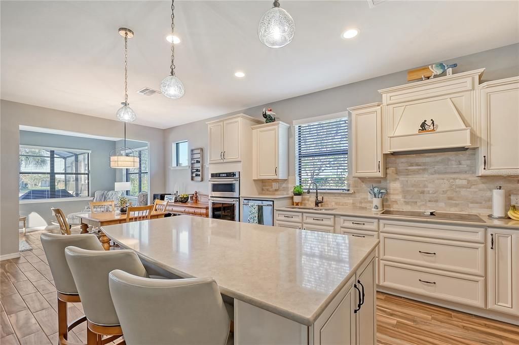 Large Kitchen Island with Seating