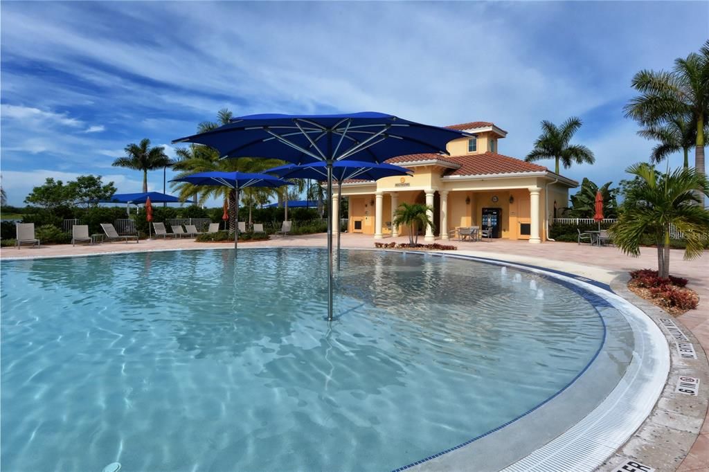 Resort Pool Covered Area