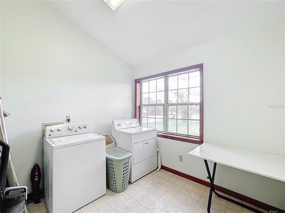 Upstairs laundry room