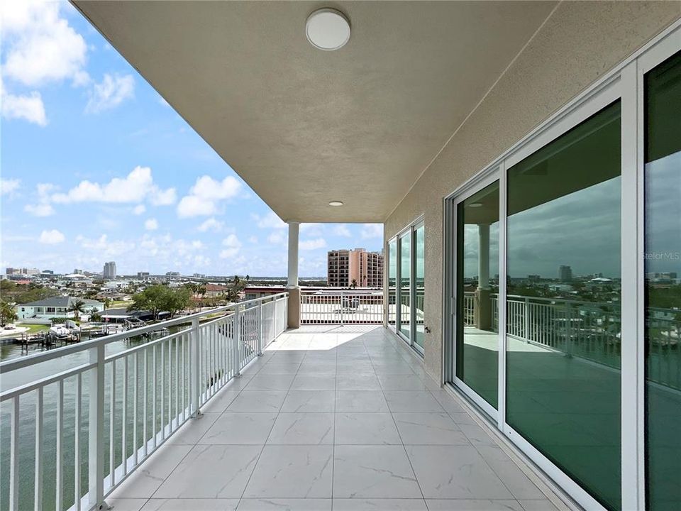 Large balcony with beautiful views