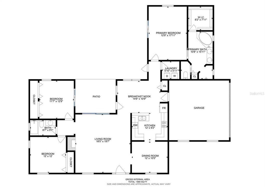 For Sale: $499,900 (3 beds, 2 baths, 1879 Square Feet)