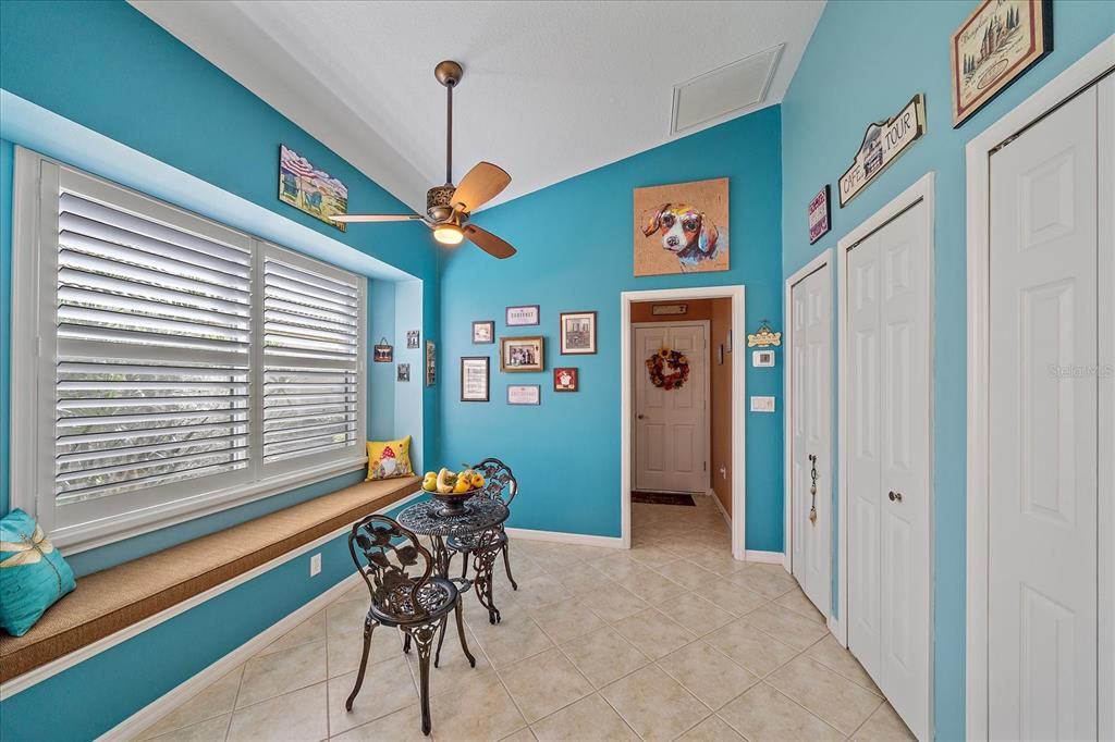 Eating Area with window seat in Kitchen