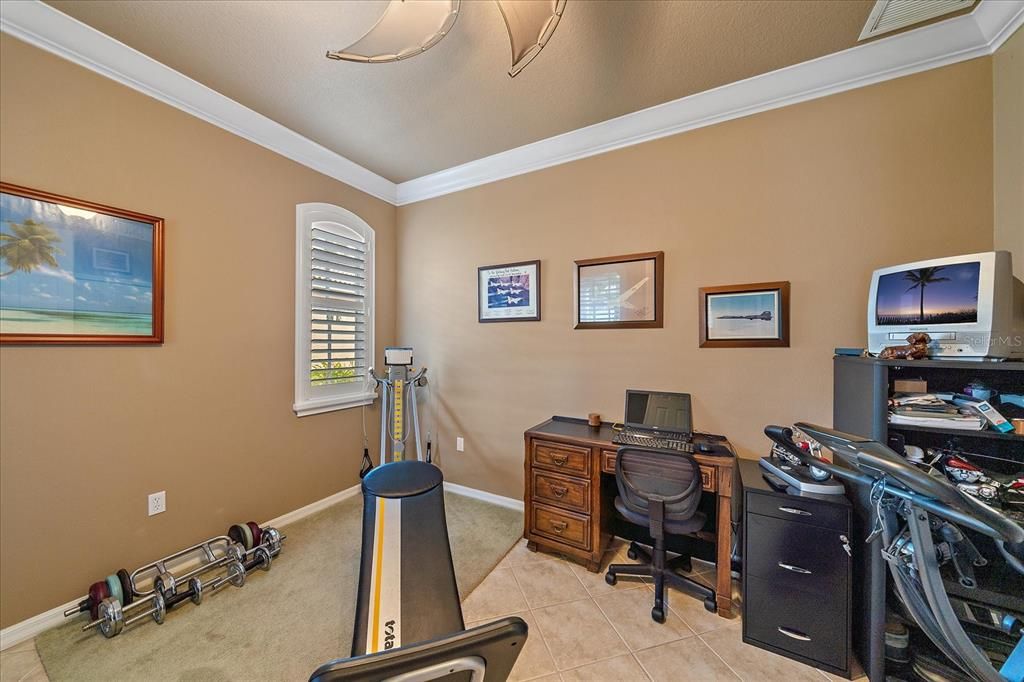 3rd bedroom being used as gym