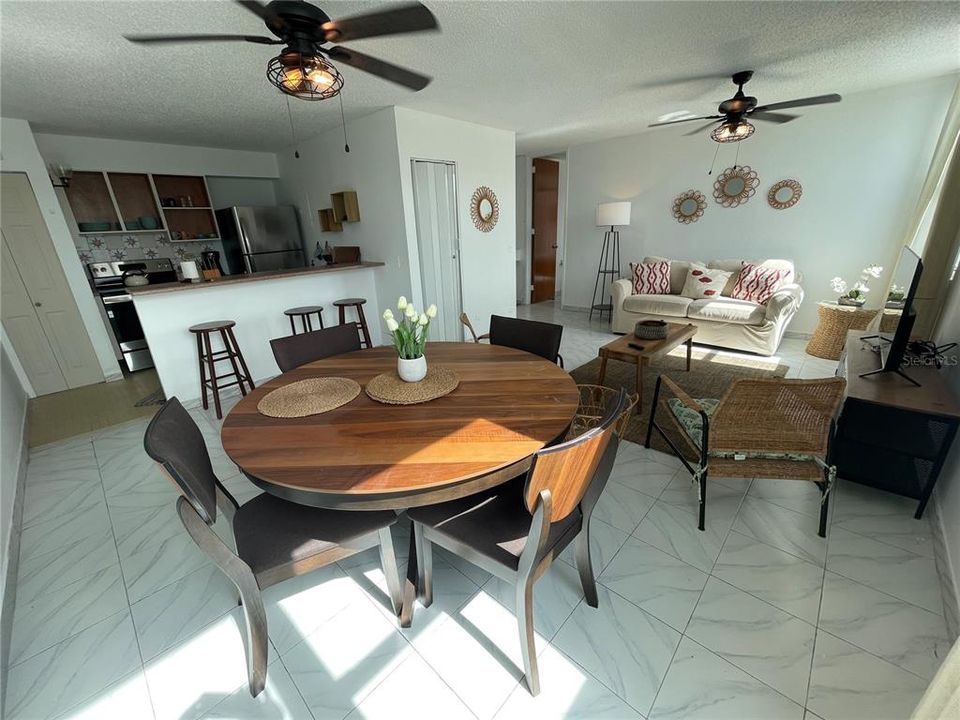 Dining room and Kitchen