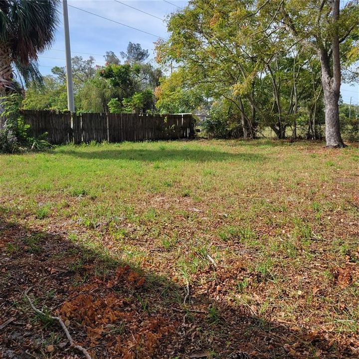 Large fenced back yard