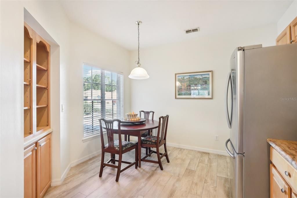 Informal dining area in kitchen