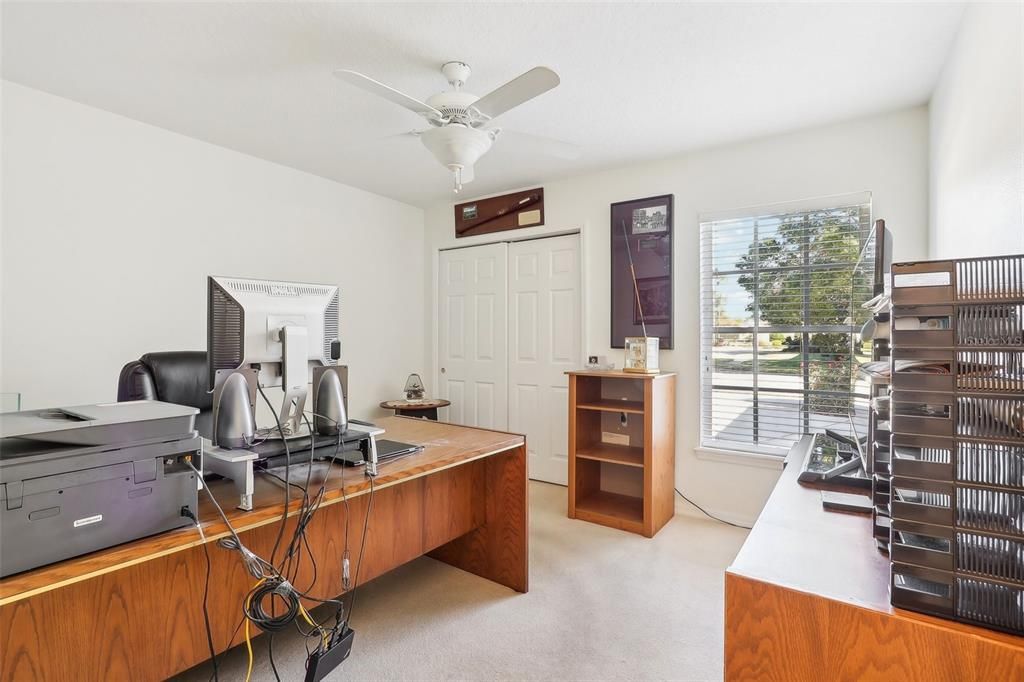 Bedroom, currently used as an office