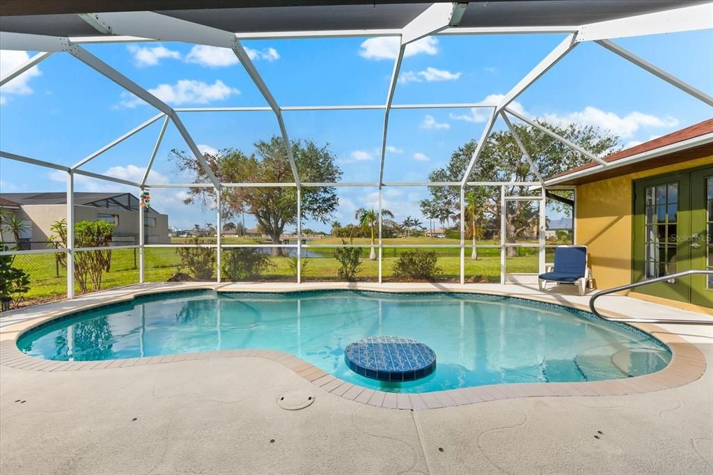 Sparkling Pool Creates a Perfect Setting for Relaxation