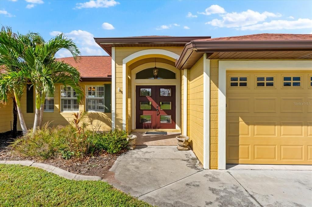 Front Entry with Mature Landscape