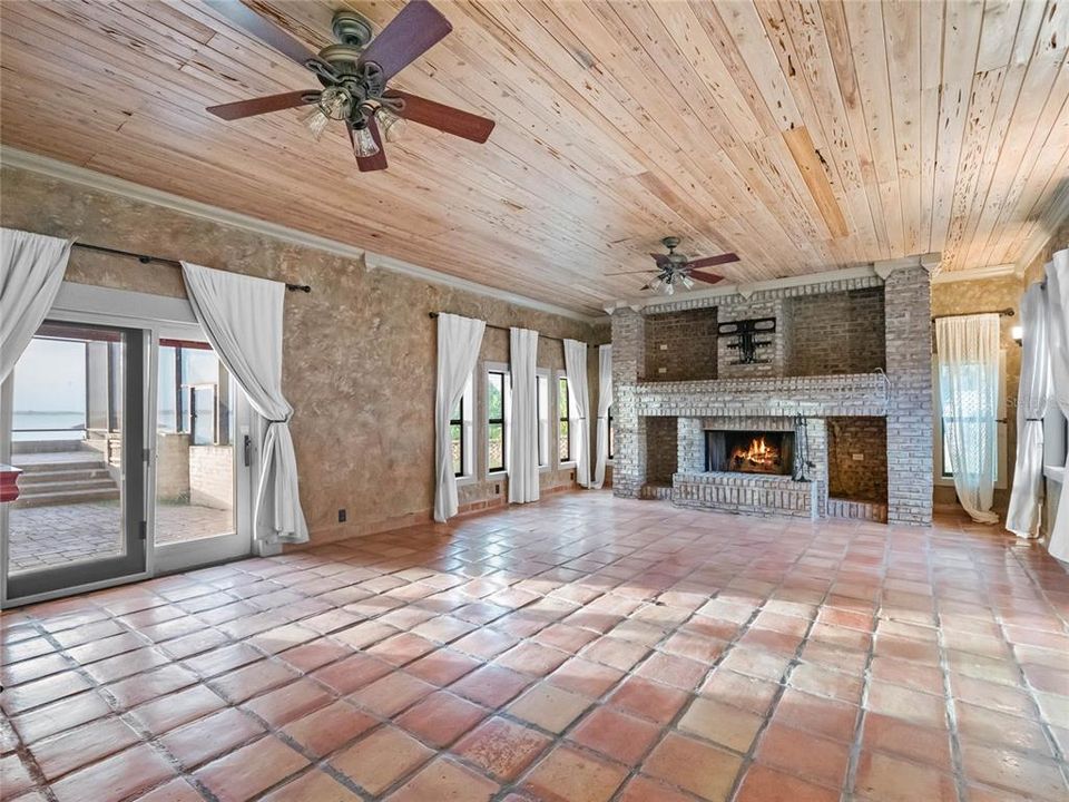 large entertaining Parlor with wet-bar