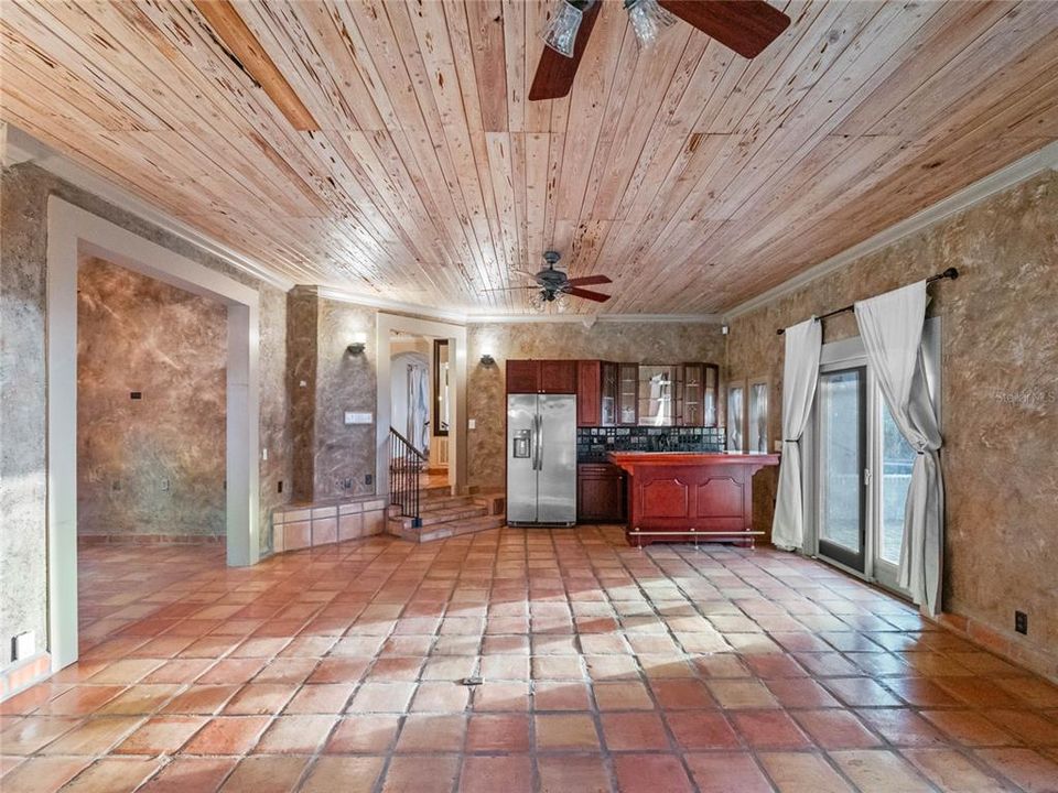 large entertaining Parlor with wet-bar