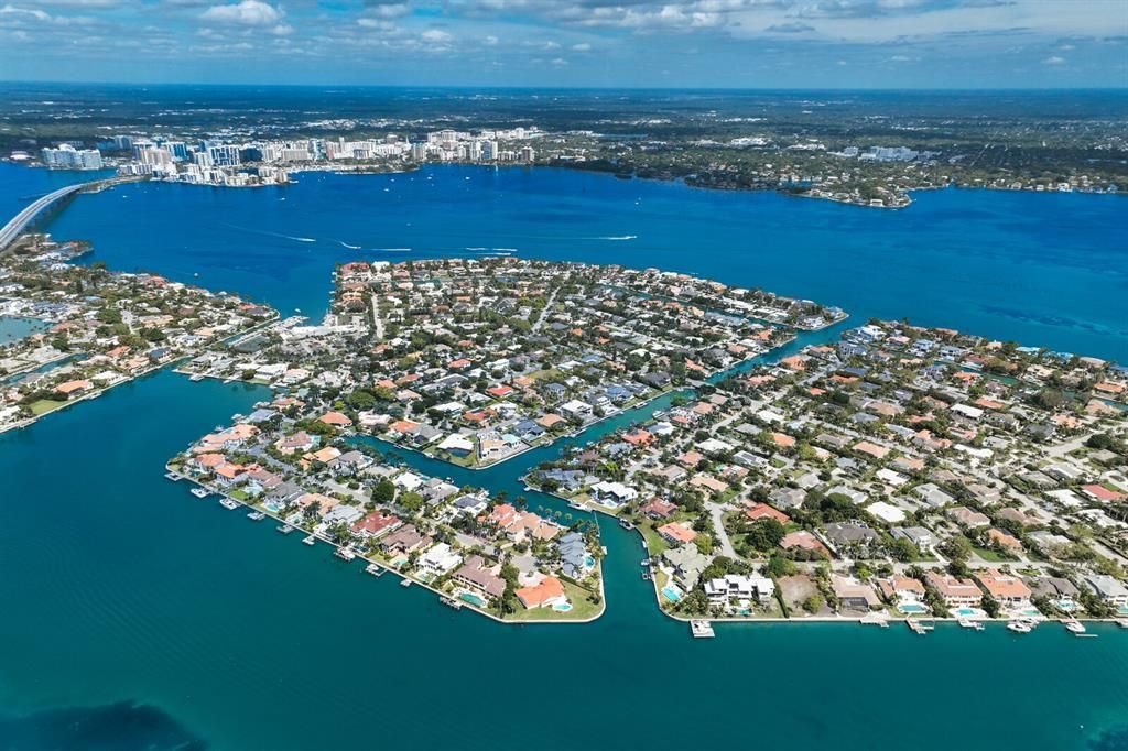 Drone view of Bird Key