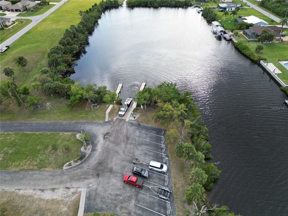 close up view of boat ramp